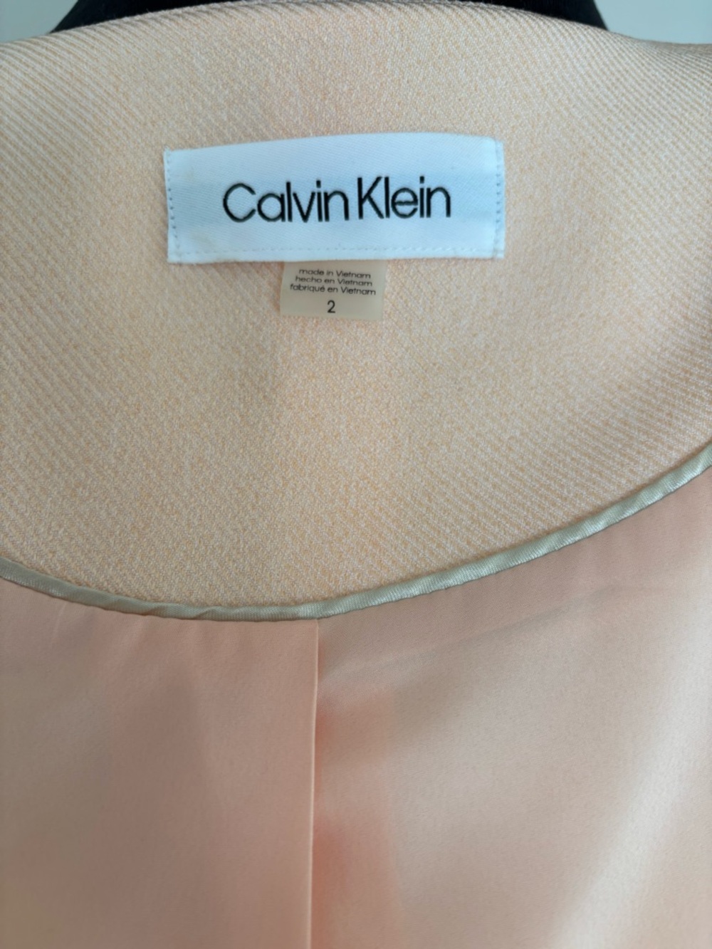 Calvin Klein Women's Peach Blazer & Pencil Skirt Suit - Picture 7 of 11